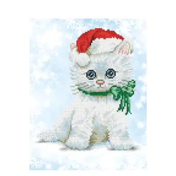 DIAMOND DOTZ ΚΑΤΑΣΚΕΥΗ ΨΗΦΙΔΩΤΟ ΓΑΤΑΚΙ ΑΪ ΒΑΣΙΛΗΣ 27x35cm