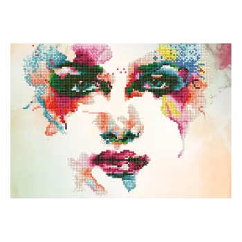 DIAMOND DOTZ ΚΑΤΑΣΚΕΥΗ ΨΗΦΙΔΩΤΟ ΚΑΜΒΑΣ BLISTER 40x28cm ΠΡΟΣΩΠΟ