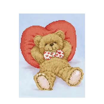 DIAMOND DOTZ ΚΑΤΑΣΚΕΥΗ ΨΗΦΙΔΩΤΟ ΚΑΜΒΑΣ BLISTER 27x35cm ΑΡΚΟΥΔΑΚΙ