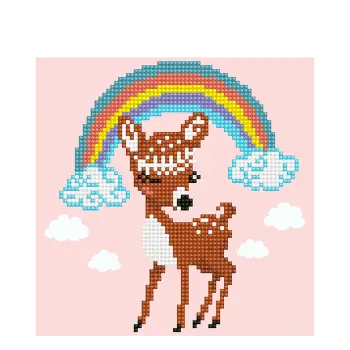 DIAMOND DOTZ ΚΑΤΑΣΚΕΥΗ ΨΗΦΙΔΩΤΟ ΚΑΜΒΑΣ BLISTER 20.3x20.3cm ART ΕΛΑΦΙ