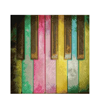 DIAMOND DOTZ ΚΑΤΑΣΚΕΥΗ ΨΗΦΙΔΩΤΟ ΚΑΜΒΑΣ BLISTER 30x30cm ΠΙΑΝΟ