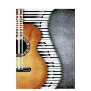 DIAMOND DOTZ ΚΑΤΑΣΚΕΥΗ ΨΗΦΙΔΩΤΟ ΚΑΜΒΑΣ BLISTER 30x41cm SQUARES ΚΛΑΣΣΙΚΗ JAZZ