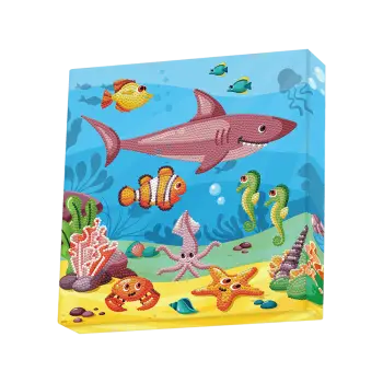 DIAMOND DOTZ ΚΑΤΑΣΚΕΥΗ ΨΗΦΙΔΩΤΟ BOX 28x28cm DOTZBOX ΩΚΕΑΝΟΣ