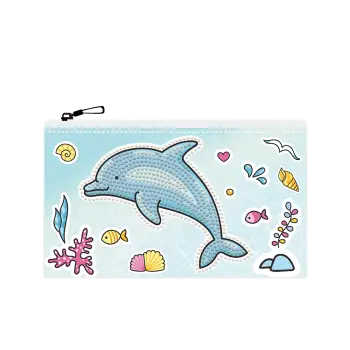 DIAMOND DOTZ ΚΑΤΑΣΚΕΥΗ ΨΗΦΙΔΩΤΟ ΘΗΚΗ ΦΕΡΜΟΥΑΡ 20x12cm DOTZIES ΔΕΛΦΙΝΙ