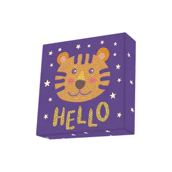 DIAMOND DOTZ ΚΑΤΑΣΚΕΥΗ ΨΗΦΙΔΩΤΟ BOX 15x15cm DOTZBOX ΤΙΓΡΗΣ