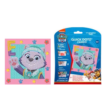 DIAMOND DOTZ ΚΑΤΑΣΚΕΥΗ ΨΗΦΙΔΩΤΟ ΚΑΔΡΑΚΙ BLISTER 13x13cm QUICK DOTZ PAW PATROL