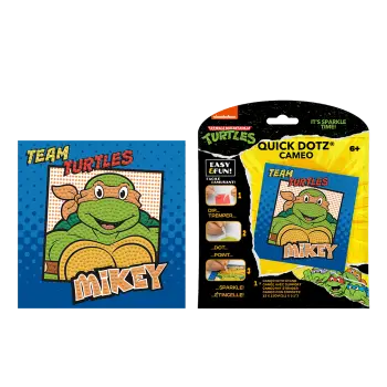 DIAMOND DOTZ ΚΑΤΑΣΚΕΥΗ ΨΗΦΙΔΩΤΟ ΚΑΔΡΑΚΙ BLISTER 13x13cm QUICK DOTZ ΧΕΛΩΝΟΝΙΤΖΑΚΙ