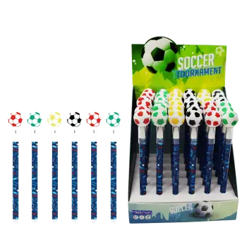 METRON KIDS ΒΙΤΡΙΝΑ ΓΕΜΑΤΗ ΣΤΥΛΟ GEL ΠΟΥ ΣΒΗΝΕΙ ΜΠΛΕ MΕΛΑΝΙ 0.5mm SOCCER 36 ΤΕΜΑ (Το προιόν πωλείται σε μεμονωμένα τεμάχια του ε