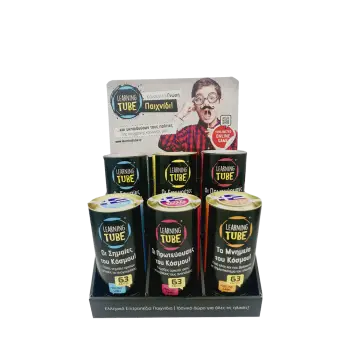 KTOYZ ΒΙΤΡΙΝΑ ΚΕΝΗ ΕΠΙΤΡΑΠΕΖΙΑ 6 ΘΕΣΕΩΝ 39.50x27x18cm LEARNING TUBE