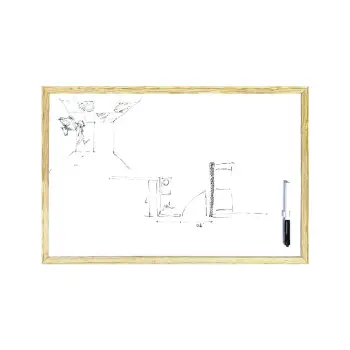 ΠΙΝΑΚΑΣ ΛΕΥΚΟΣ ΞΥΛΙΝΗ ΚΟΡΝΙΖΑ 80x120cm