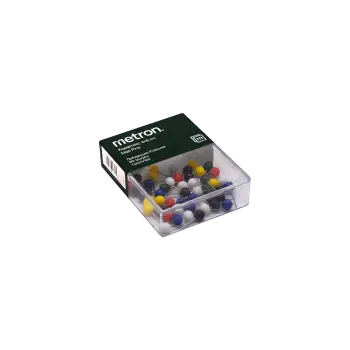 METRON ΚΑΡΦΙΤΣΕΣ ΚΕΦΑΛΑΚΙ ΚΟΥΤΙ ΠΛΑΣΤΙΚΟ  Φ6x15mm ΑΣΣΟΡΤΙ 10 ΚΟ (Το προιόν πωλείται σε μεμονωμένα τεμάχια του ενός)
