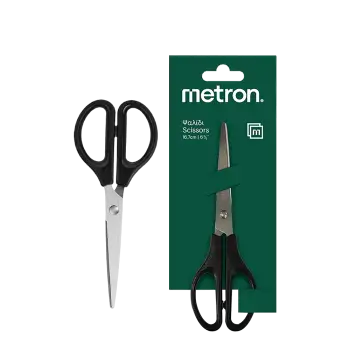 METRON ΨΑΛΙΔΙ ΓΡΑΦΕΙΟΥ BLISTER 6 3/5 16.7cm ΜΑΥΡΟ 24 ΤΕΜΑΧΙΑ (Το προιόν πωλείται σε μεμονωμένα τεμάχια του ενός)