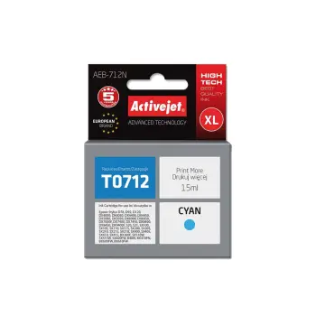 ACTIVE JET  INK ΣΥΜΒΑΤΟ ΜΕ EPSON AEB-712N #T0712 CYAN 15ml (Ν) #C13T07124012