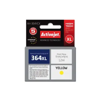 ACTIVE JET  INK ΣΥΜΒΑΤΟ ΜΕ HP AH-364YCX #364XL YELLOW 12ml (Α) #CB325EE