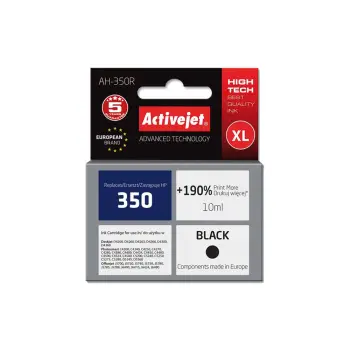 ACTIVE JET INK ΣΥΜΒΑΤΟ ΜΕ HP AH-350R #350XL BLACK 10ml (Α) #CB335EE