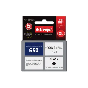 ACTIVE JET INK ΣΥΜΒΑΤΟ ΜΕ HP AH-650BR #650 BLACK 20ml (Α) #CZ101AE