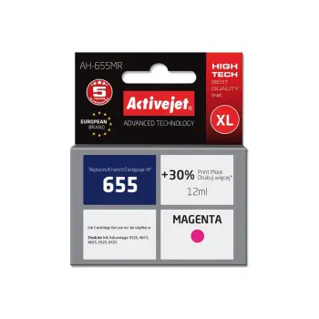 ACTIVE JET INK ΣΥΜΒΑΤΟ ΜΕ HP AH-655MR #655 MAGENTA 12ml (Α) #CZ111AE
