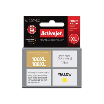 ACTIVE JET  INK ΣΥΜΒΑΤΟ  ΜΕ LEXMARK AL-100Y #100 YELLOW 13ml  (Ν) #14N0902E