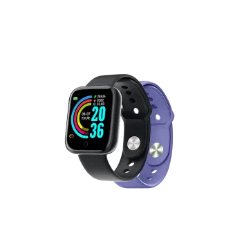 CELLY SMART WATCH ΜΕ ΑΝΤΑΛΛΑΚΤΙΚΟ ΛΟΥΡΑΚΙ ΜΩΒ 1.44' TOUCH SCREEN ΜΑΥΡΟ