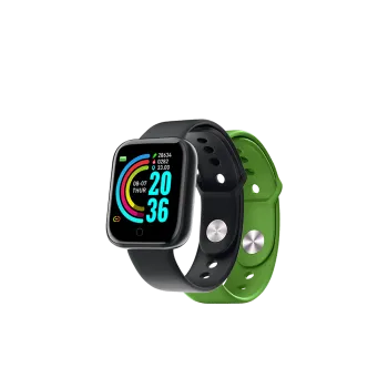 CELLY SMART WATCH ΜΕ ΑΝΤΑΛΛΑΚΤΙΚΟ ΛΟΥΡΑΚΙ ΠΡΑΣΙΝΟ 1.44' TOUCH SCREEN ΜΑΥΡΟ