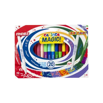 CARIOCA ΜΑΡΚΑΔΟΡΟΙ 9+9+2 ΧΡΩΜΑΤΑ JUMBO MAGIC CAMBIACOLOR 20 ΤΕΜΑΧΙΑ