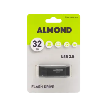 ALMOND FLASH DRIVE USB 3.0 32GB PRIME ΜΑΥΡΟ