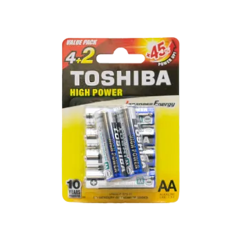 TOSHIBA ΜΠΑΤΑΡΙΕΣ ΑΛΚΑΛΙΚΕΣ AA 4+2 ΤΕΜΑΧΙΑ