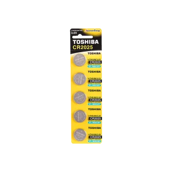 TOSHIBA ΜΠΑΤΑΡΙΕΣ COINS CR-2025 ΛΙΘΙΟΥ 5 ΤΕΜΑΧΙΑ