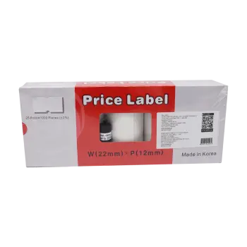 MOTEX ΕΤΙΚΕΤΕΣ ΑΥΤΟΚΟΛΛΗΤΕΣ 22x12mm ΛΕΥΚΕΣ 25 ΡΟΛΑ 1000 ΤΕΜΑΧΙΑ (Το προιόν πωλείται σε μεμονωμένα τεμάχια του ενός)