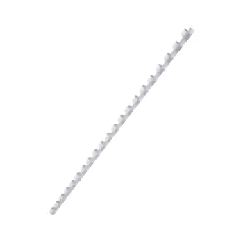 OPUS ΣΠΙΡΑΛ ΒΙΒΛΙΟΔΕΣΙΑΣ ΠΛΑΣΤΙΚΟ 8mm ΛΕΥΚΟ 100 ΤΕΜΑΧΙΑ (Το προιόν πωλείται σε μεμονωμένα τεμάχια του ενός)