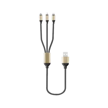 MTK ΚΑΛΩΔΙΟ USB 3 ΣΕ 1 MICRO USB-IPHONE-TYPE C ΜΑΥΡΟ