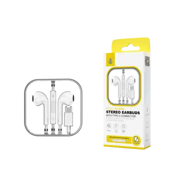 MTK ΑΚΟΥΣΤΙΚΑ ΜΕ ΜΙΚΡΟΦΩΝΟ 1.2m TYPE C STEREO ΛΕΥΚΟ