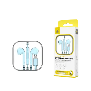 MTK ΑΚΟΥΣΤΙΚΑ ΜΕ ΜΙΚΡΟΦΩΝΟ 1.2m TYPE C STEREO ΓΑΛΑΖΙΟ