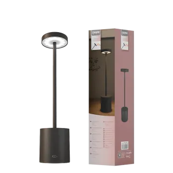 MAYOU ΦΩΤΙΣΤΙΚΟ ΓΡΑΦΕΙΟΥ ΑΦΗΣ LED 3000/4500/6000K/100LM/24 1500mAh ΜΑΥΡΟ