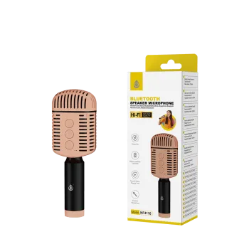 MTK ΜΙΚΡΟΦΩΝΟ ΑΣΥΡΜΑΤΟ BLUETOOTH HIFI ΠΑΙΔΙΚΟ 5W/1200mAh ΡΟΖ