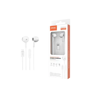 MTK ΑΚΟΥΣΤΙΚΑ ΜΕ ΜΙΚΡΟΦΩΝΟ 1.2m LIGHTING STEREO ΛΕΥΚΟ