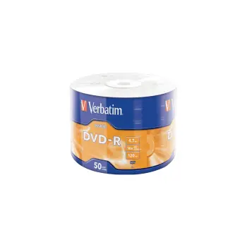 VERBATIM DVD-R 4.7GB 16X 50 ΤΕΜΑΧΙΑ (Το προιόν πωλείται σε μεμονωμένα τεμάχια του ενός)