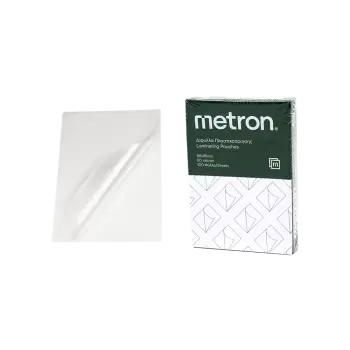 METRON ΔΙΦΥΛΛΟ ΠΛΑΣΤΙΚΟΠΟΙΗΣΗΣ 65x95mm 80micron 100 ΤΕΜΑΧΙΑ (Το προιόν πωλείται σε μεμονωμένα τεμάχια του ενός)