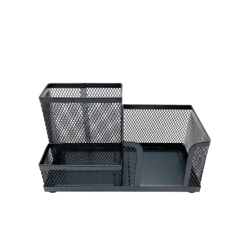 METRON ΣΕΤ ΓΡΑΦΕΙΟΥ ΜΕΤΑΛΛΙΚΟ 3 ΘΕΣΕΩΝ 18.6x9.5x10.2cm ΜΑΥΡΟ