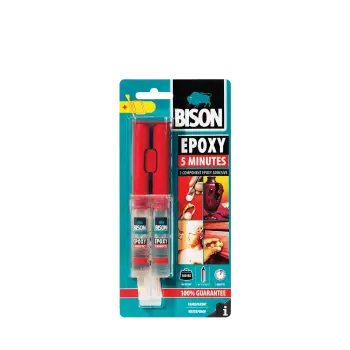BISON ΚΟΛΛΑ ΡΕΥΣΤΗ ΕΠΟΞΙΚΗ BLISTER 5 ΛΕΠΤΩΝ 24ml