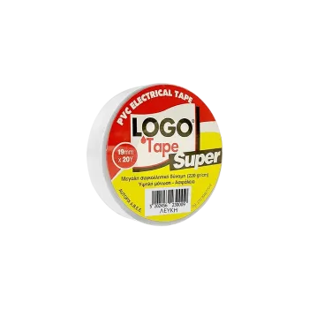 LOGO ΗΛΕΚΤΡΟΜΟΝΩΤΙΚΗ 1.9cm x 18m ΛΕΥΚΗ SUPER 10 ΤΕΜΑΧΙΑ (Το προιόν πωλείται σε μεμονωμένα τεμάχια του ενός)