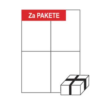 SOREX ΕΤΙΚΕΤΕΣ ΑΥΤΟΚΟΛΛΗΤΕΣ ΓΙΑ ΕΚΤΥΠΩΤΗ A4 2x2 105x148mm 100 ΦΥΛΛΑ