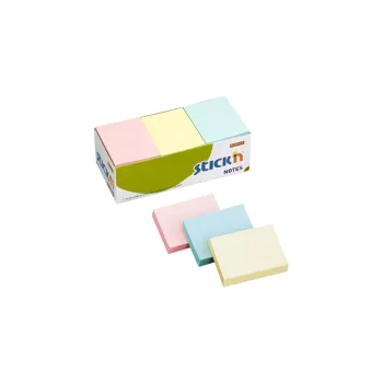 STICK'N ΧΑΡΤΙΑ ΑΥΤΟΚΟΛΛΗΤΑ 38x51mm 100 ΦΥΛΛΑ ΠΑΣΤΕΛ 12 ΤΕΜΑΧΙΑ (Το προιόν πωλείται σε μεμονωμένα τεμάχια του ενός)