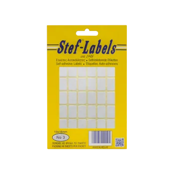 STEF ΕΤΙΚΕΤΕΣ ΑΥΤΟΚΟΛΛΗΤΕΣ 10x16mm 64/ΦΥΛΛΟ ΛΕΥΚΕΣ 40 ΦΥΛΑ