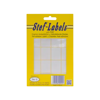 STEF ΕΤΙΚΕΤΕΣ ΑΥΤΟΚΟΛΛΗΤΕΣ 24x32mm 20/ΦΥΛΛΟ ΛΕΥΚΕΣ 40 ΦΥΛΛΑ