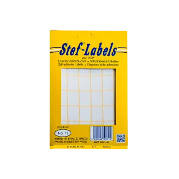 STEF ΕΤΙΚΕΤΕΣ ΑΥΤΟΚΟΛΛΗΤΕΣ 16x24mm 36/ΦΥΛΛΟ ΛΕΥΚΕΣ 40 ΦΥΛΛΑ