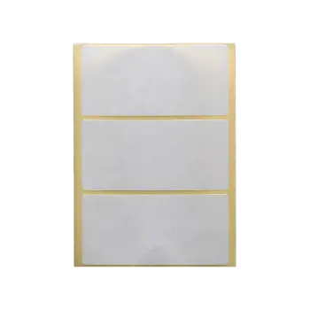 ΕΤΙΚΕΤΕΣ ΑΥΤΟΚΟΛΛΗΤΕΣ 100x48mm 3/ΦΥΛΛΟ Ν3 ΛΕΥΚΕΣ 40 ΦΥΛΛΑ