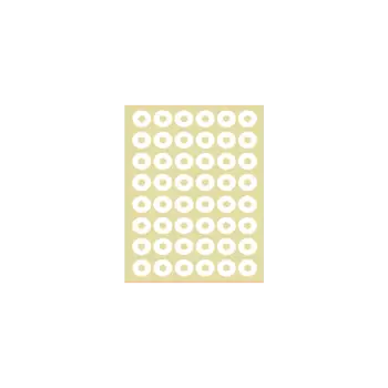 ΕΤΙΚΕΤΕΣ ΡΟΔΕΛΕΣ ΑΥΤΟΚΟΛΛΗΤΕΣ 48/ΦΥΛΛΟ ΛΕΥΚΕΣ Φ15mm 40 ΦΥΛΛΑ