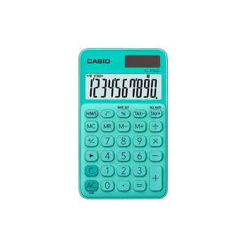 CASIO ΑΡΙΘΜΟΜΗΧΑΝΗ ΑΠΟΦΟΡΟΛΟΓΗΣΗΣ 10 ΨΗΦΙΩΝ 11.85x7cm SL-310UC ΠΡΑΣΙΝΗ