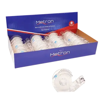METRON ΒΑΣΗ ΚΟΛΛΗΤΙΚΗΣ ΤΑΙΝΙΑΣ ΣΑΛΙΓΚΑΡΟΣ ΒΙΤΡΙΝΑ 24 ΤΕΜΑΧΙΑ (Το προιόν πωλείται σε μεμονωμένα τεμάχια του ενός)